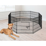 24" 8 Panel Pet Dog Playpen Puppy Exercise Cage Enclosure Fence Play Pen Randy & Travis Machinery