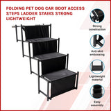 Folding Pet Dog Car Boot Access Steps Ladder Stairs Strong Lightweight Randy & Travis Machinery