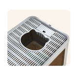 Jumbo Hooded Cat Litter Box Tray Pet Kitty Toilet for Large Cats w Hair Grooming Randy & Travis Machinery