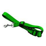 Adjustable Dog Hands Free Leash Waist Belt Buddy Jogging Walking Running Green Uniwide