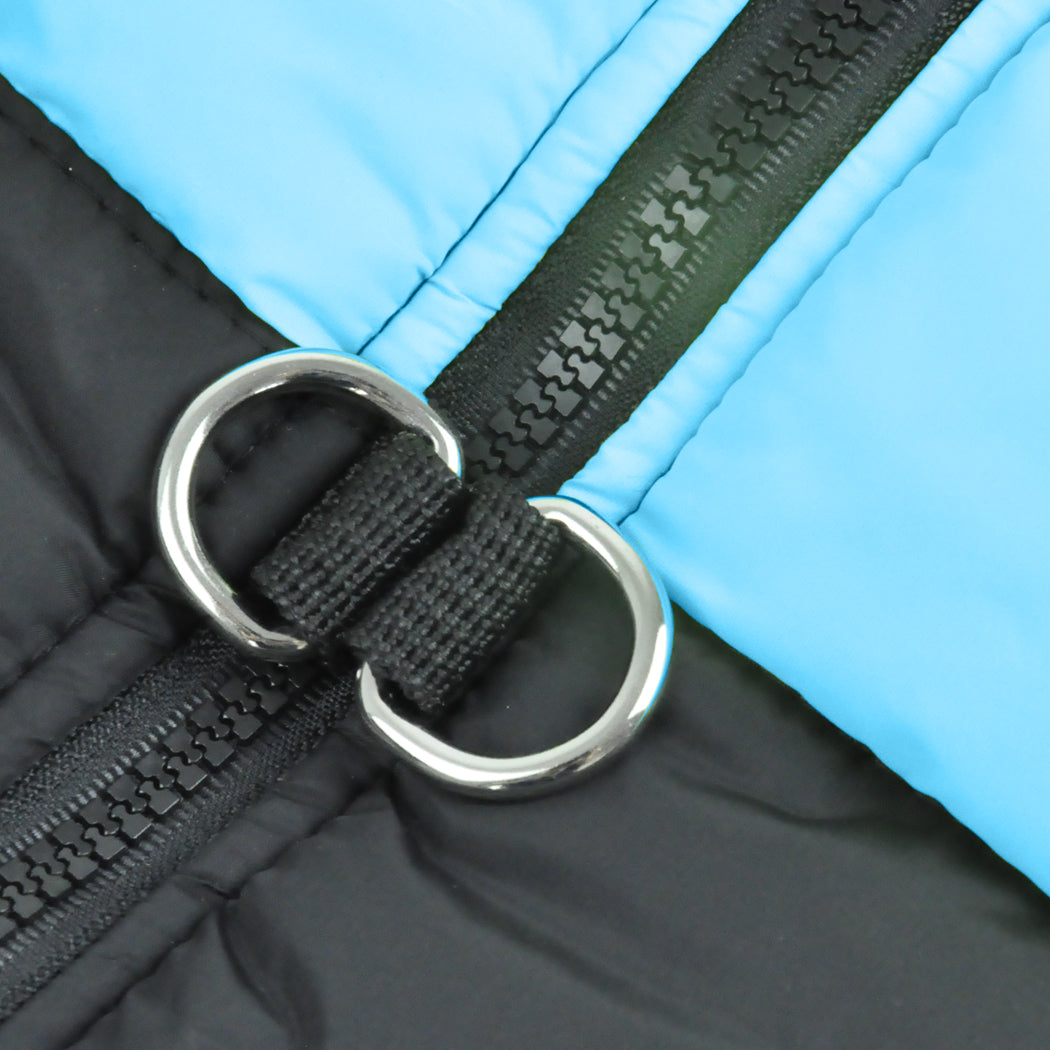 PaWz Dog Winter Jacket Padded Waterproof Pet Clothes Windbreaker Coat M Blue PaWz