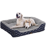 PaWz Pet Dog Cat Bed Deluxe Soft Cushion Lining Warm Kennel Navy Anchor XXL PaWz