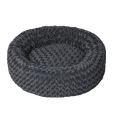 PaWz Calming Dog Bed Warm Soft Plush Pet Cat Cave Washable Portable Dark Grey L PaWz