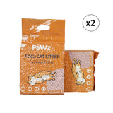 PaWz 2.5kg Tofu Cat Litter Clumping Flushable Fast Super Absorben Peach x2 Petsleisure