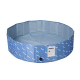 Portable Pet Swimming Pool Kids Dog Cat Washing Bathtub Outdoor Bathing Blue M PaWz