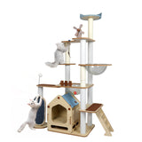 PaWz Cat Tree Scratching Post Scratcher Cats Tower Wood Condo Toys House 168cm Petsleisure