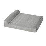 PaWz Pet Bed Chew Proof Memory Foam Orthopedic Waterproof Inner Washable Grey L Petsleisure