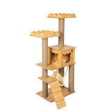 PaWz Cat Tree Scratching Post Scratcher Cats Tower Wood Condo Toys House 132cm Petsleisure