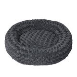 PaWz Calming Dog Bed Warm Soft Plush Pet Cat Cave Washable Portable Dark Grey M PaWz