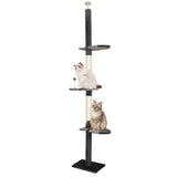 PaWz Cat Scratching Post Tree Condo Furniture Scratcher Tower 228-288 High Grey PaWz