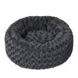 PaWz Calming Dog Bed Warm Soft Plush Pet Cat Cave Washable Portable Dark Grey S PaWz