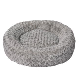 PaWz Calming Dog Bed Warm Soft Plush Sofa Pet Cat Cave Washable Portable Grey M PaWz