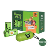PaWz 100% Compostable Biobased Dog Poop Bag Puppy Holder Dispenser Clean 360pcs Petsleisure