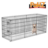 PaWz Pet Dog Playpen Puppy Exercise 8 Panel Enclosure Fence Black With Door 30" PaWz