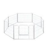 PaWz 8 Panel 24'' Pet Dog Playpen Puppy Exercise Cage Enclosure Fence Metal PaWz