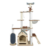 PaWz Cat Tree Scratching Post Scratcher Cats Tower Wood Condo Toys House 168cm Petsleisure