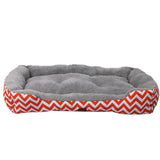 PaWz Pet Dog Cat Bed Deluxe Soft Cushion Lining Warm Kennel Orange Geo XXL PaWz