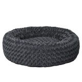 PaWz Calming Dog Bed Warm Soft Plush Pet Cat Cave Washable Portable Dark Grey L PaWz