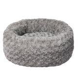 PaWz Calming Dog Bed Warm Soft Plush Sofa Pet Cat Cave Washable Portable Grey S PaWz