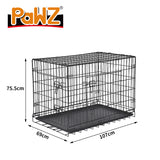 PaWz Pet Dog Cage Crate Kennel Portable Collapsible Puppy Metal Playpen 42" PaWz