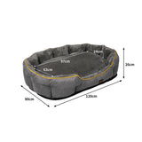 PaWz Electric Pet Heater Bed Heated Mat Cat Dog Heat Blanket Removable Cover XL PaWz