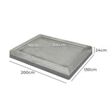 TheNapBed 2M Human Size Pet Bed Dog Calming Washable Memory Foam Orthopedic Grey Petsleisure