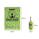 PaWz 100% Compostable Biobased Dog Poop Bag Puppy Holder Dispenser Clean 1440pcs Petsleisure