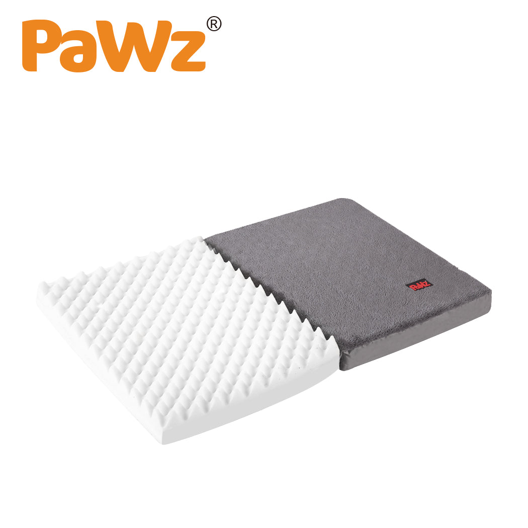 PaWz Pet Bed Foldable Dog Puppy Beds Cushion Pad Pads Soft Plush Black M PaWz