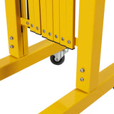 Expandable Portable Safety Barrier With Castors 350cm Retractable Isolation Fence Unbranded