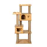 PaWz Cat Tree Scratching Post Scratcher Cats Tower Wood Condo Toys House 155cm PaWz