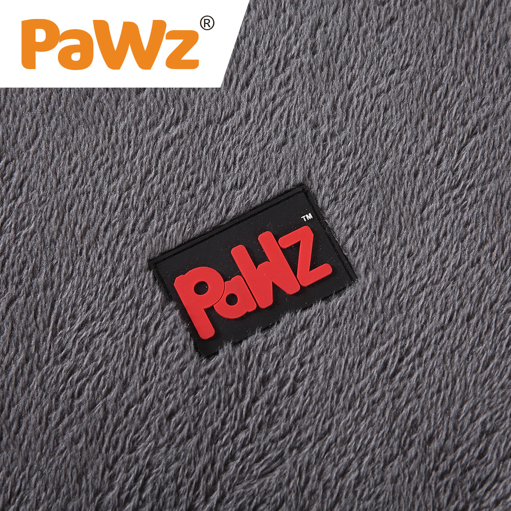 PaWz Pet Bed Foldable Dog Puppy Beds Cushion Pad Pads Soft Plush Black M PaWz