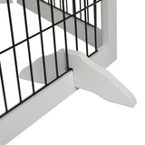 PaWz 6 Panels Pet Dog Playpen Puppy Exercise Cage Enclosure Fence Indoor White PaWz
