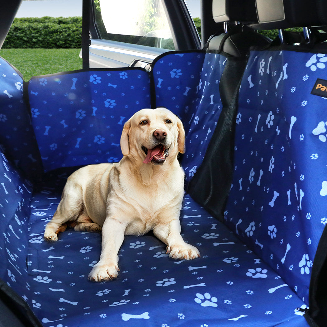 PaWz Pet Back Car Seat Cover Hammock Nonslip Dog Puppy Cat Waterproof Rear Blue PaWz