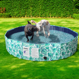 PaWz 160cm Portable Pet Swimming Pool Kids Dog Washing Bathtub Outdoor Foldable PaWz