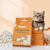 PaWz 2.5kg Tofu Cat Litter Clumping Flushable Fast Super Absorben Natural x4 Petsleisure