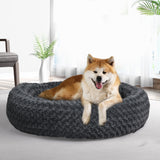 PaWz Calming Dog Bed Warm Soft Plush Pet Cat Cave Washable Portable Dark Grey XL PaWz