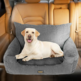 PaWz Pet Car Booster Seat Dog Protector Portable Travel Bed Removable Grey L PaWz