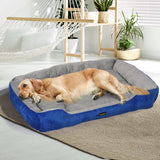 PaWz Pet Bed Dog Beds Bedding Mattress Mat Cushion Soft Pad Pads Mats XXL Navy PaWz