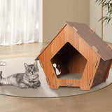 PaWz Cat Scratcher Scratching Board Corrugated Cardboard Scratch Bed Condo House Petsleisure