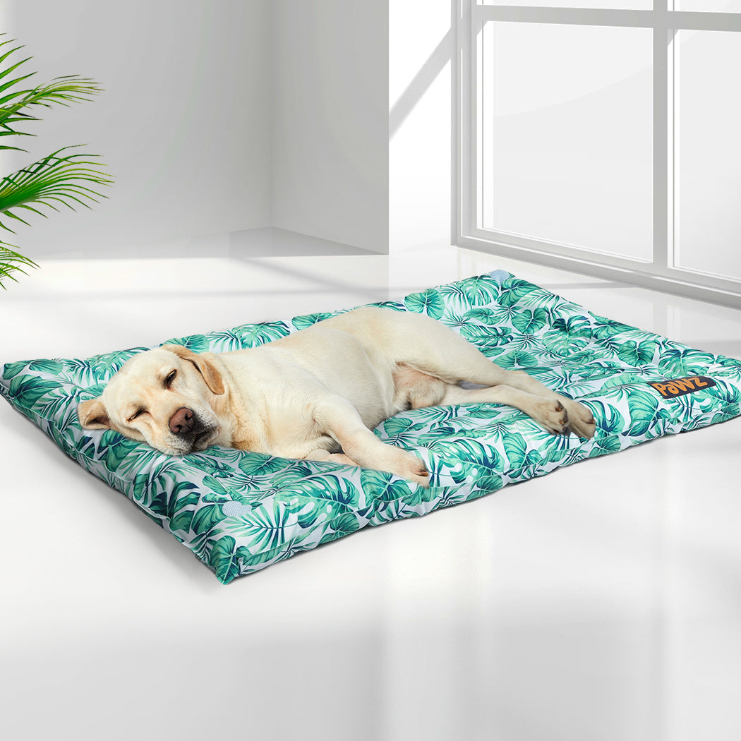 PaWz Pet Cool Gel Mat Cat Bed Dog Bolster Waterproof Self-cooling Pads Summer M PaWz