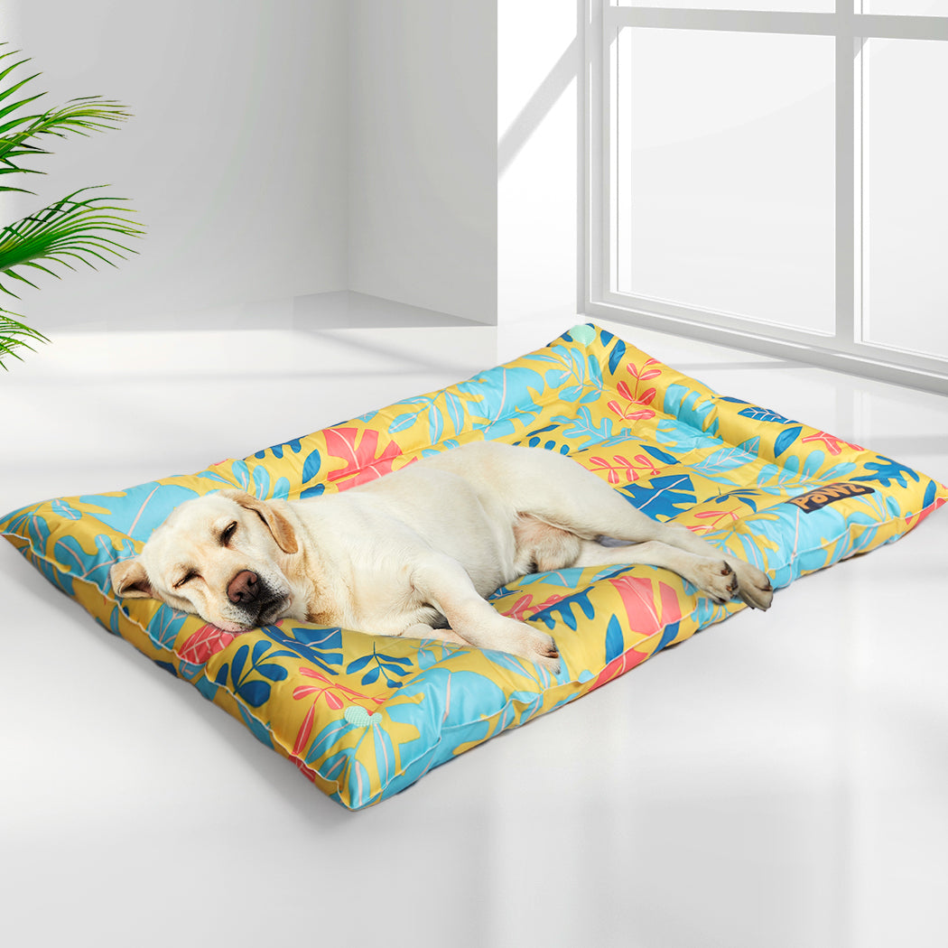 PaWz Pet Cool Gel Mat Cat Bed Dog Bolster Waterproof Self-cooling Pads Summer M PaWz