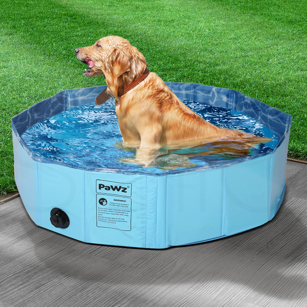 Portable Pet Swimming Pool Kids Dog Cat Washing Bathtub Outdoor Bathing M PaWz