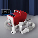 PaWz Pet Grooming Hair Dryer Dog Cat Hairdryer Speed Heater Low Noise 3200W Red PaWz