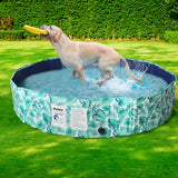 PaWz 120cm Pet Dog Swimming Pool Cat Portable BathTub Kid Shower Washing Folding PaWz