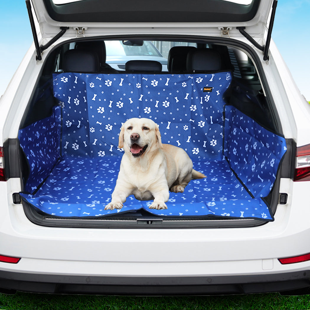 PaWz Pet Boot Car Seat Cover Hammock Nonslip Dog Puppy Cat Waterproof Rear Blue PaWz