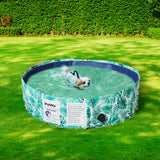 PaWz 80cm Pet Dog Swimming Pool Cat Portable BathTub Kid Shower Washing Folding PaWz