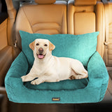 PaWz Pet Car Booster Seat Dog Protector Portable Travel Bed Removable Green L PaWz
