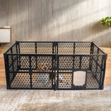 PaWz Pet Playpen Foldable Protable Dog Play Pens Plastic Garden Outdoor 6 Panels PaWz