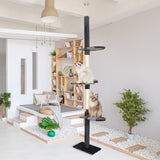 PaWz Cat Scratching Post Tree Condo Furniture Scratcher Tower 228-288 High Grey PaWz