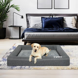 PaWz Memory Foam Pet Bed Calming Dog Cushion Orthopedic Washable Removable XL Petsleisure
